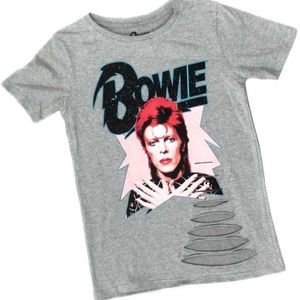 BOWIE David Juniors Womens Boyfriend Fit T-Shirt